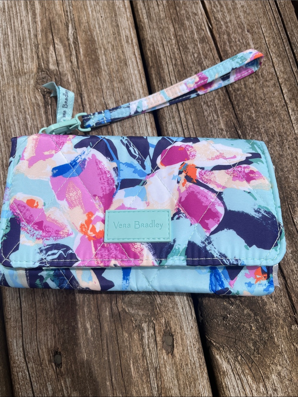 Vera Bradley RFID smartphone wristlet floating blossoms print